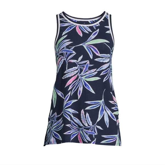 Secret Treasures Dark Navy Tropical Tank - Picture 4 of 4